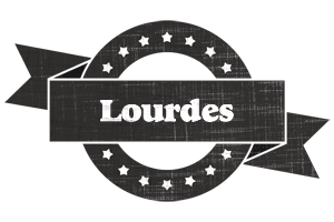 Lourdes grunge logo