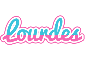 Lourdes woman logo