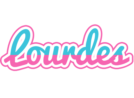 Lourdes woman logo