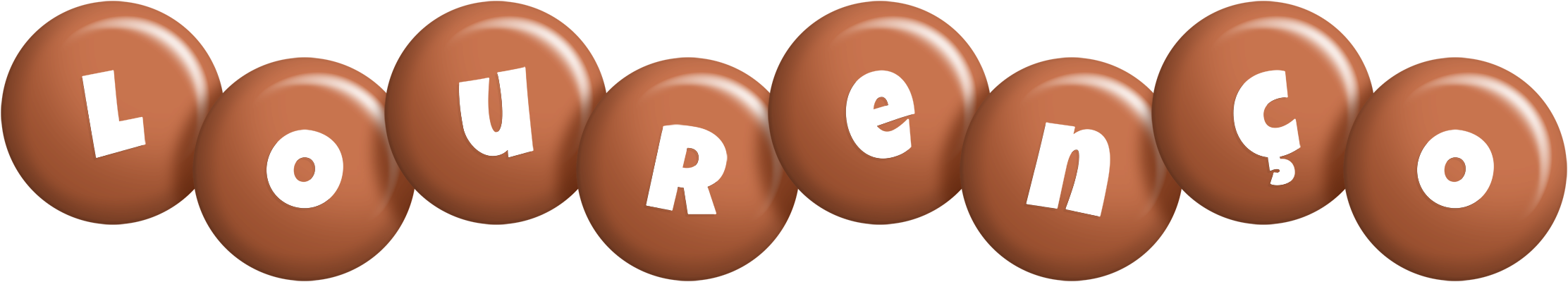 Lourenço candy-brown logo