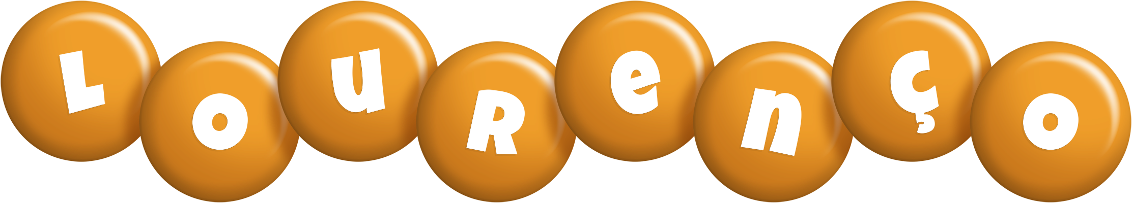 Lourenço candy-orange logo