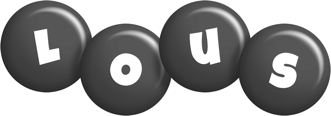 Lous candy-black logo