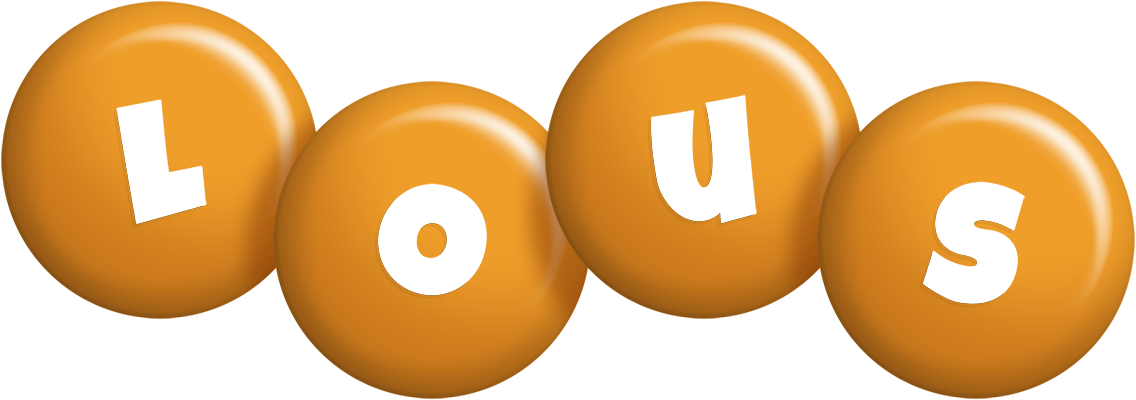Lous candy-orange logo