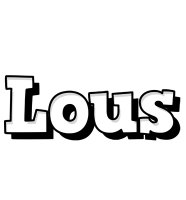 Lous snowing logo