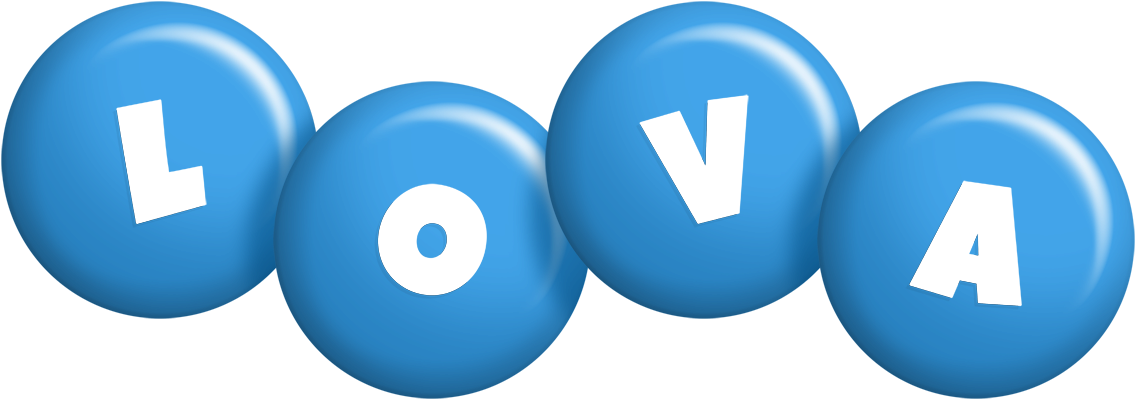 Lova candy-blue logo