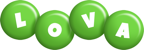 Lova candy-green logo