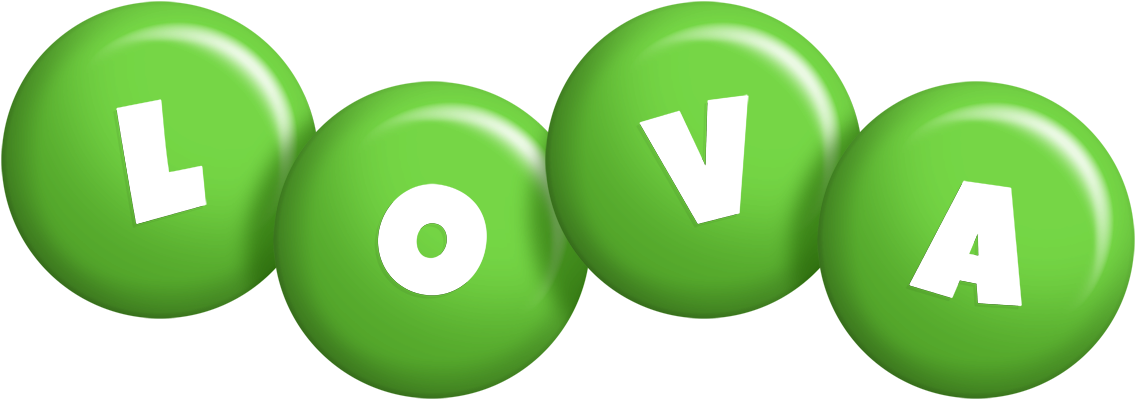 Lova candy-green logo
