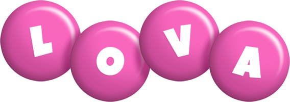 Lova candy-pink logo