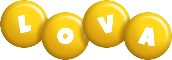 Lova candy-yellow logo