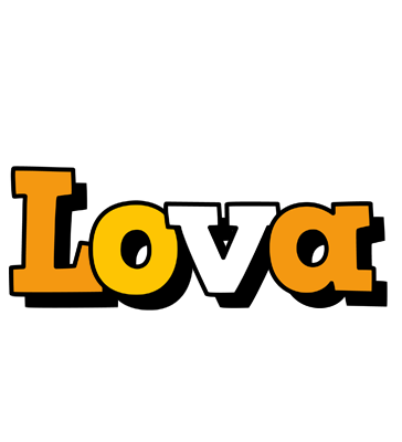 Lova cartoon logo