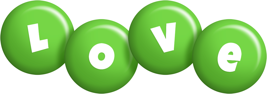 Love candy-green logo