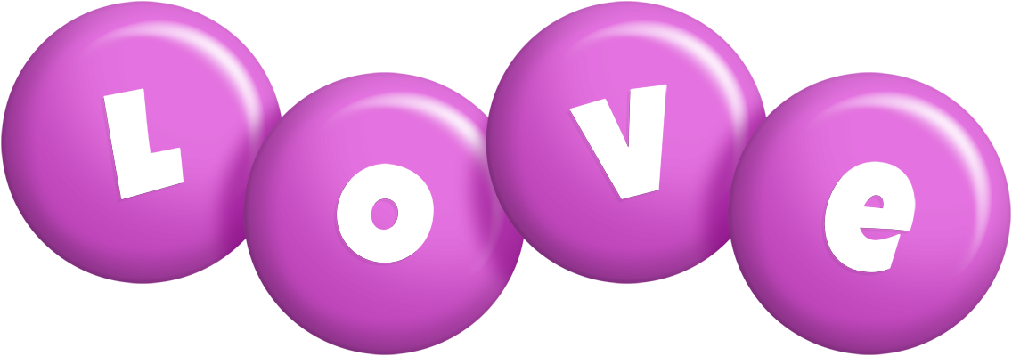 Love candy-purple logo