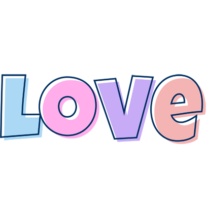 Love pastel logo