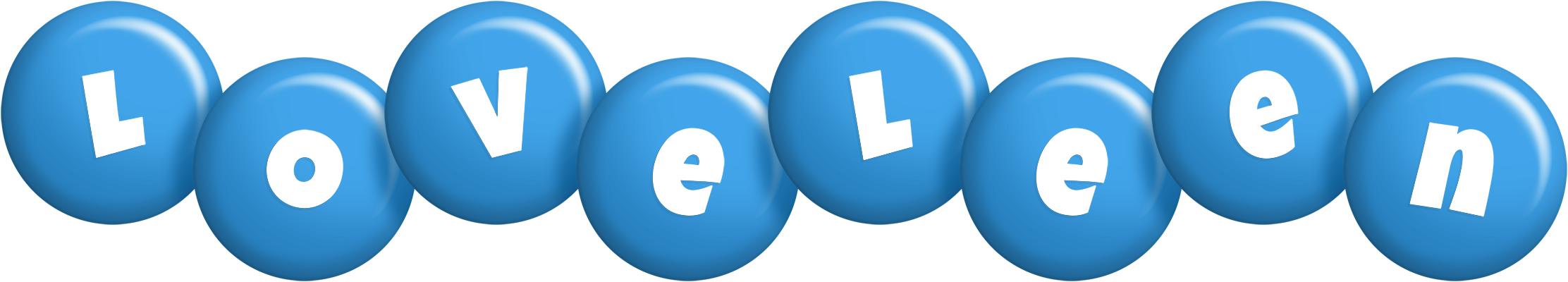 Loveleen candy-blue logo