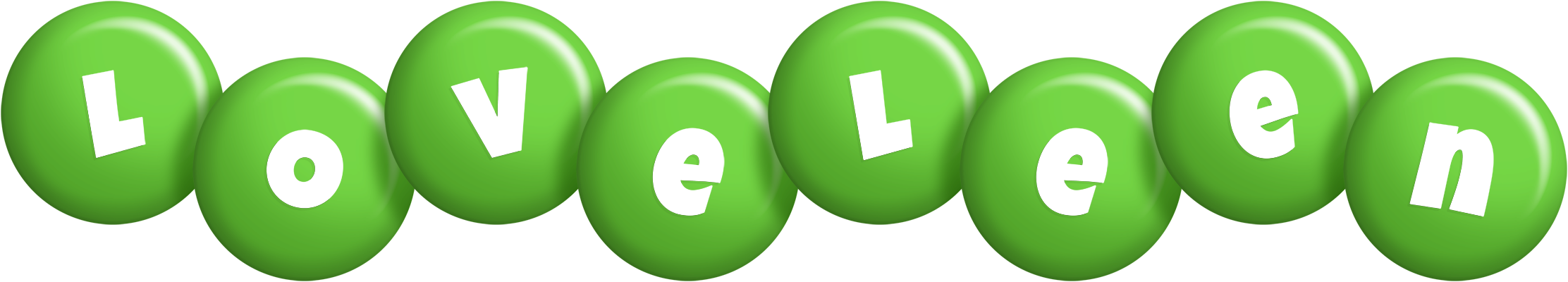 Loveleen candy-green logo
