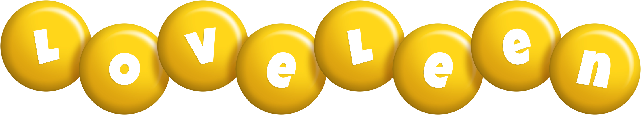 Loveleen candy-yellow logo