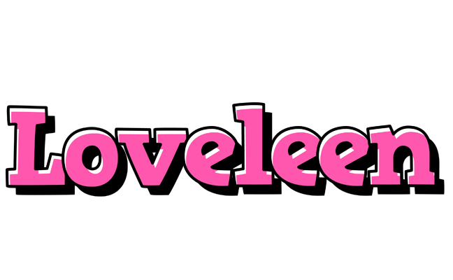 Loveleen girlish logo