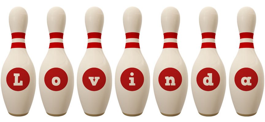 Lovinda bowling-pin logo
