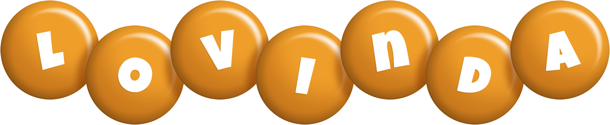 Lovinda candy-orange logo