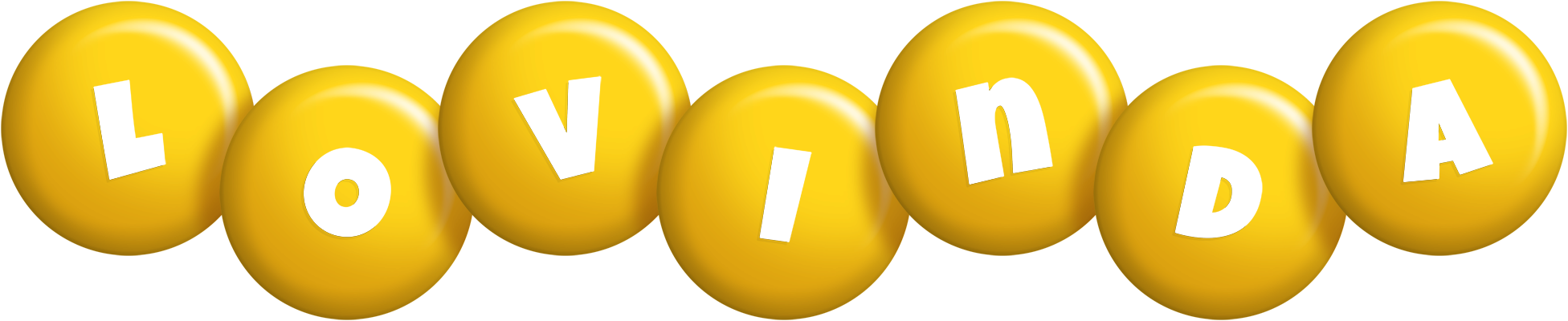 Lovinda candy-yellow logo