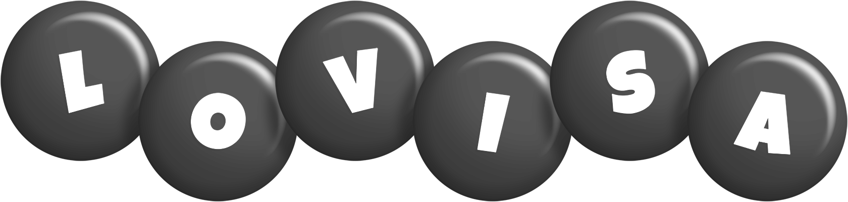 Lovisa candy-black logo