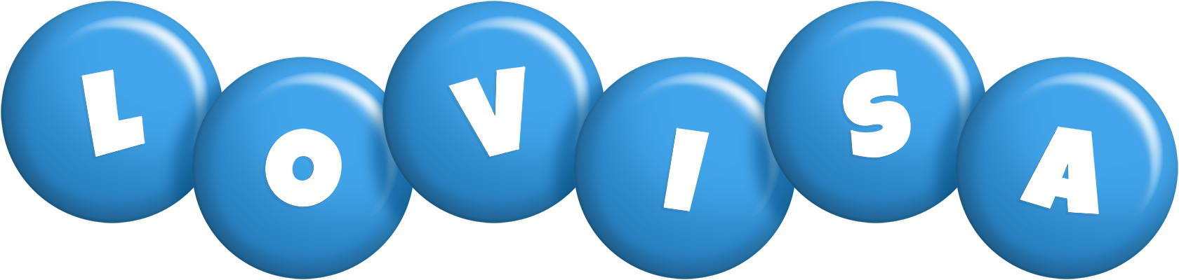 Lovisa candy-blue logo
