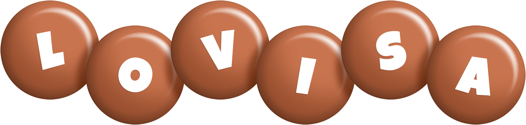 Lovisa candy-brown logo