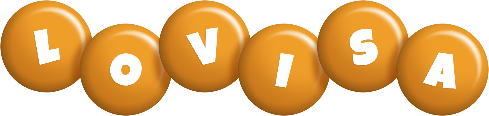Lovisa candy-orange logo