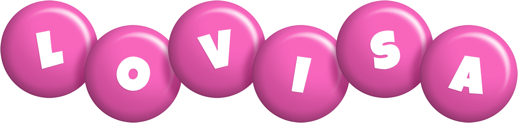 Lovisa candy-pink logo