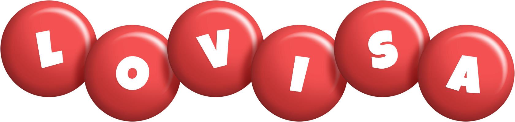 Lovisa candy-red logo