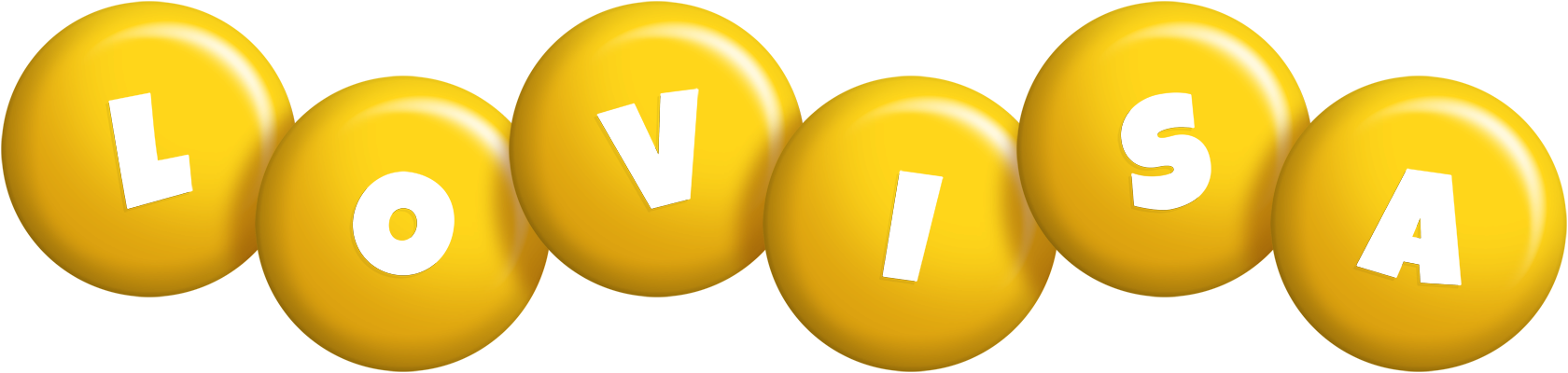 Lovisa candy-yellow logo