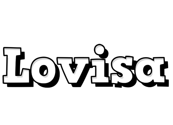 Lovisa snowing logo