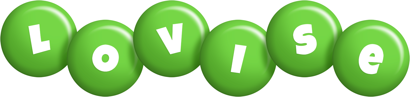 Lovise candy-green logo