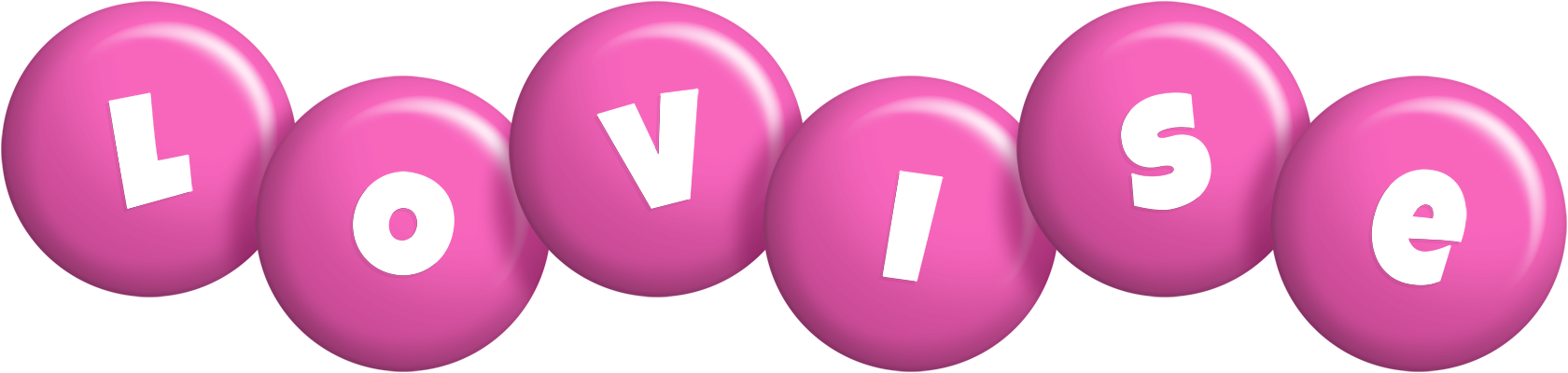 Lovise candy-pink logo