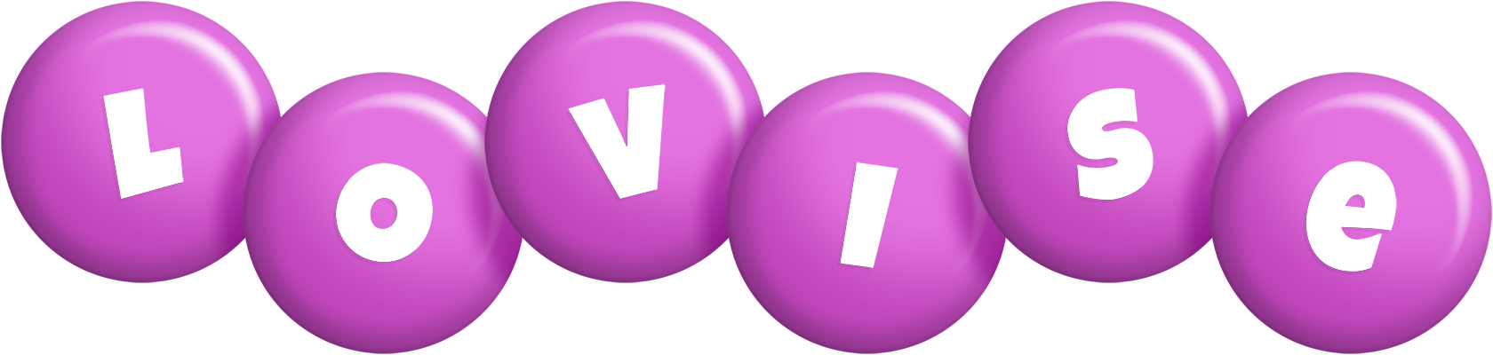 Lovise candy-purple logo