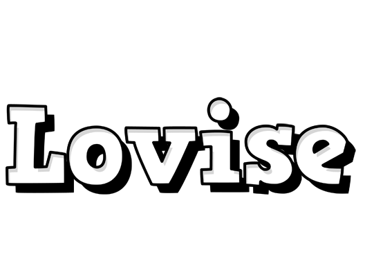 Lovise snowing logo