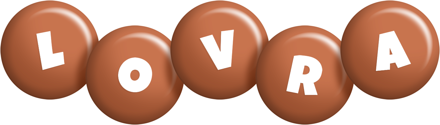Lovra candy-brown logo