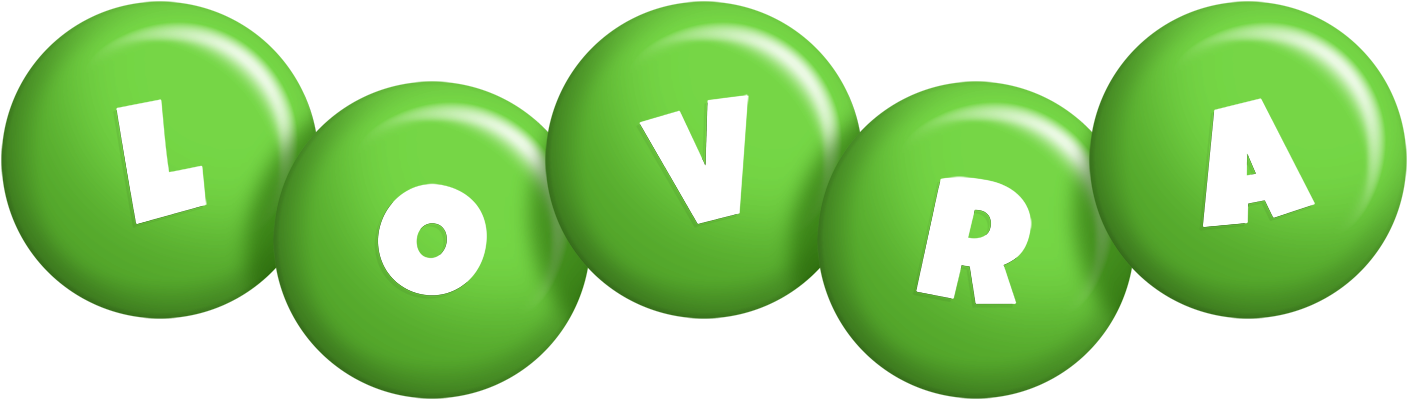 Lovra candy-green logo