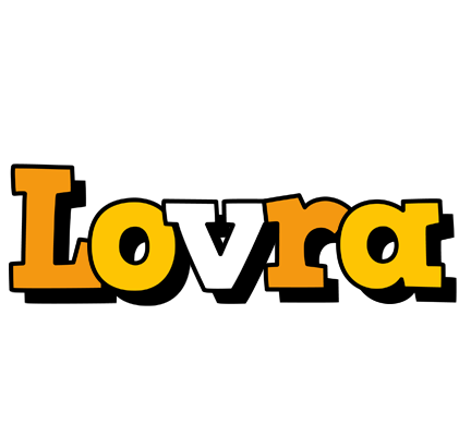 Lovra cartoon logo