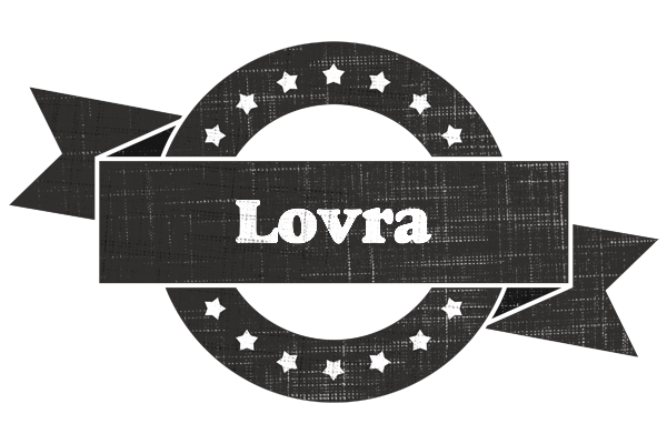 Lovra grunge logo