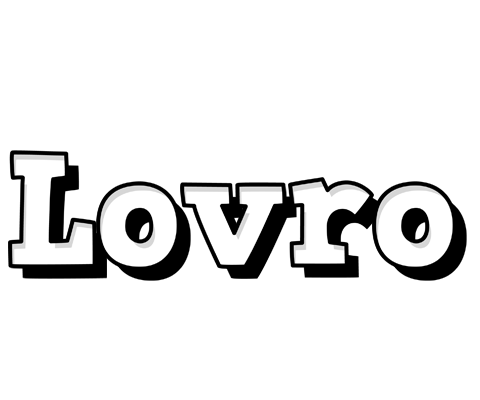 Lovro snowing logo