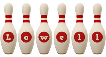 Lowell bowling-pin logo