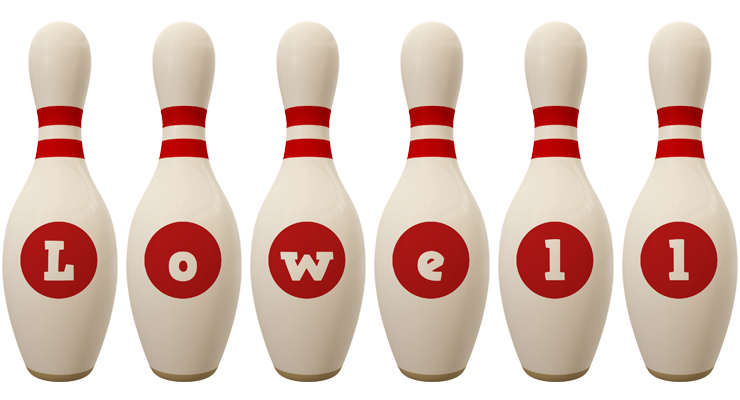 Lowell bowling-pin logo
