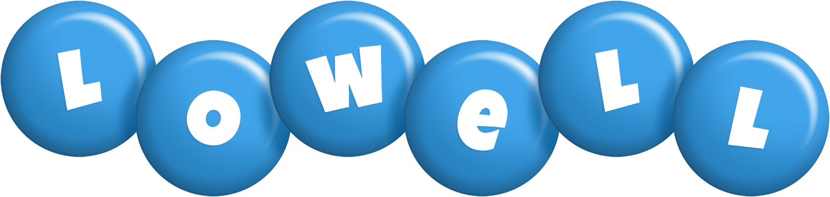 Lowell candy-blue logo