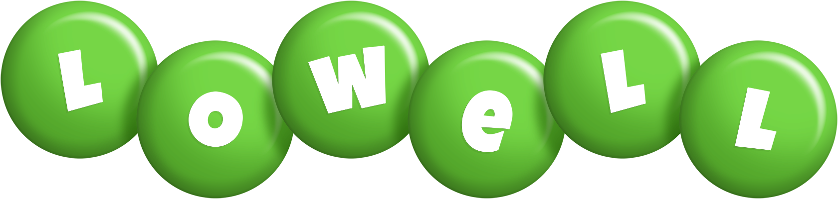 Lowell candy-green logo