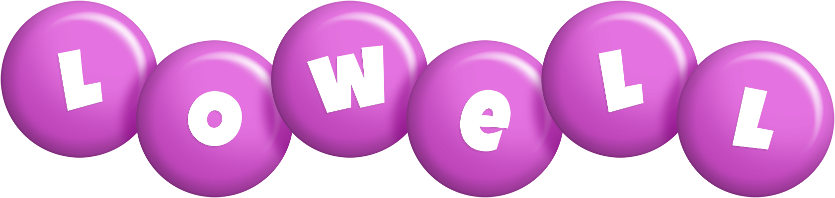 Lowell candy-purple logo