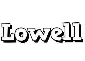 Lowell snowing logo