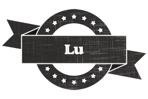 Lu grunge logo