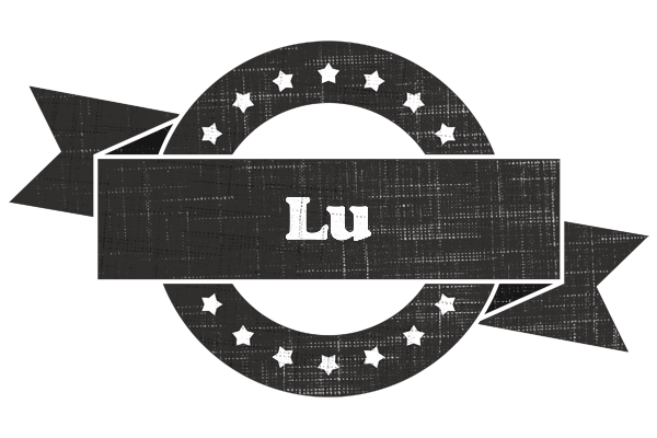Lu grunge logo