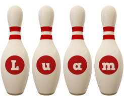 Luam bowling-pin logo